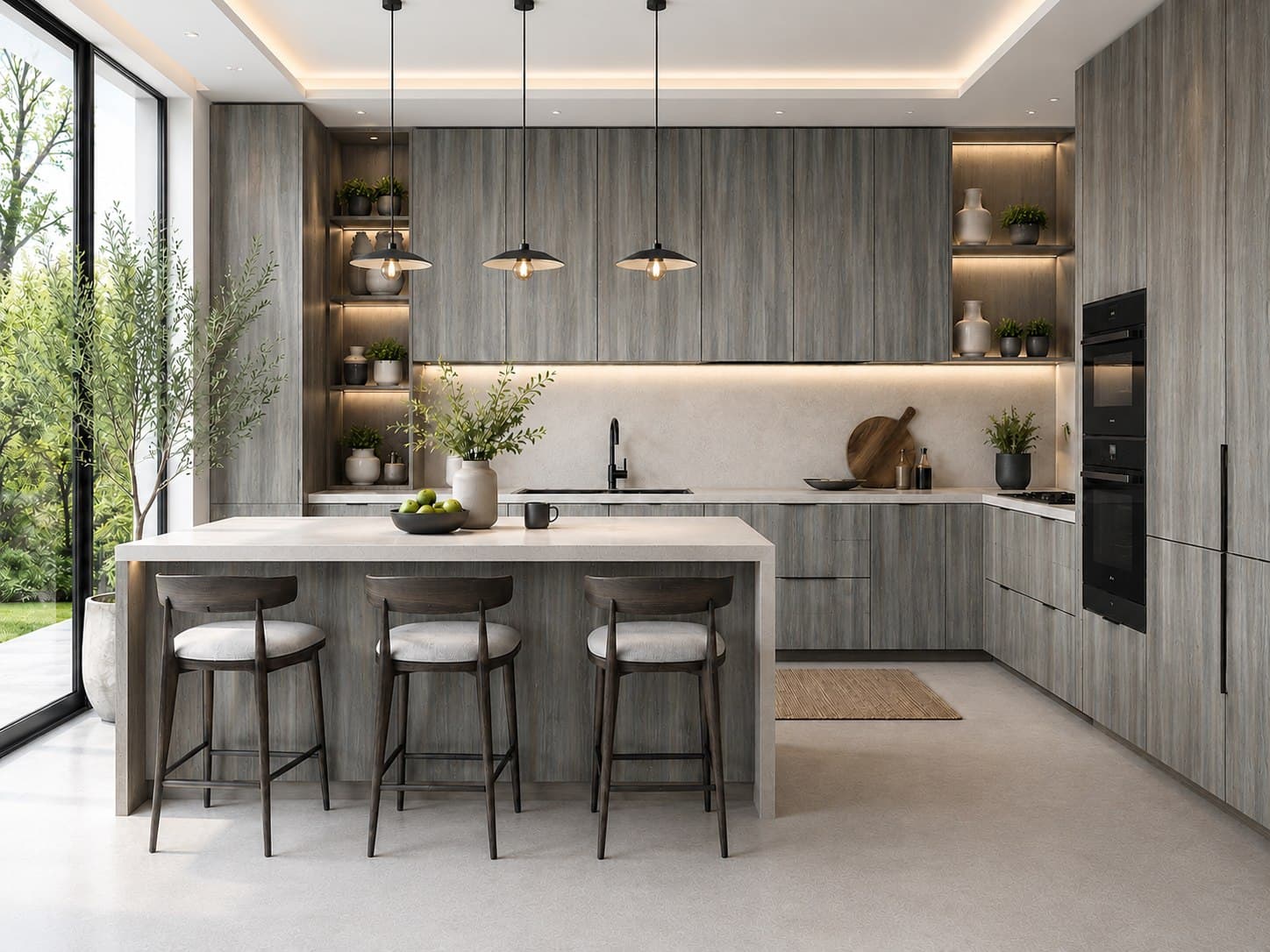 Contemporary collection in a real interior